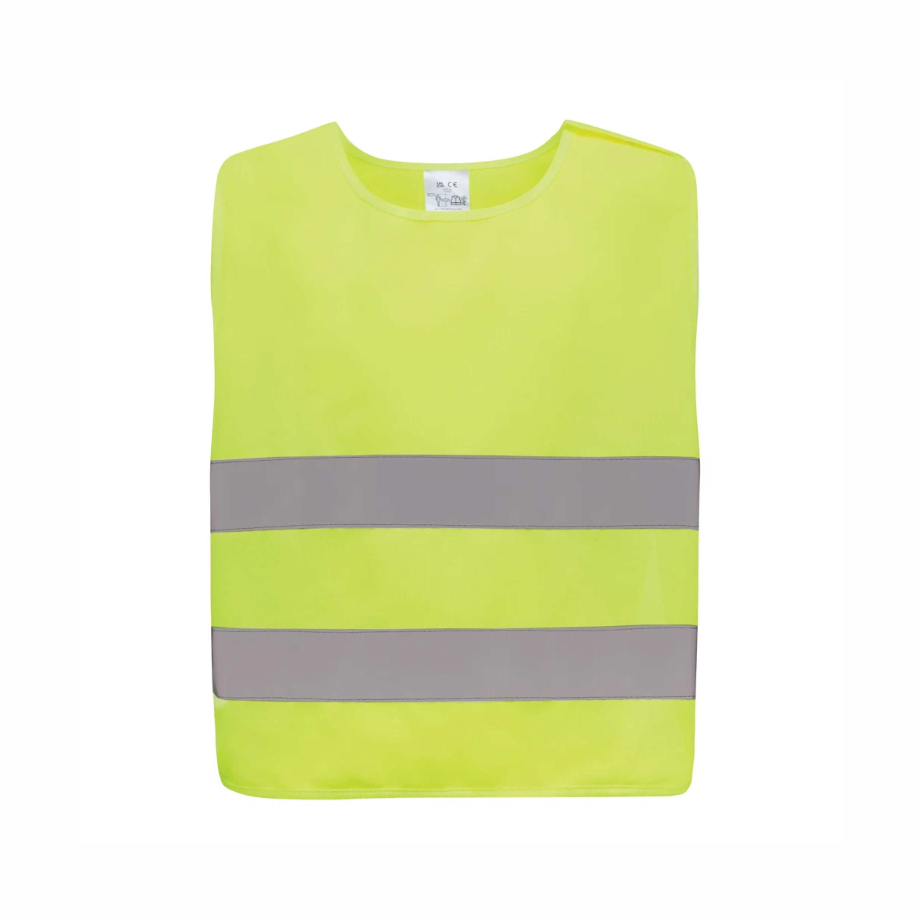 high visibility vest with rubber bands 7-12y kid's with logo