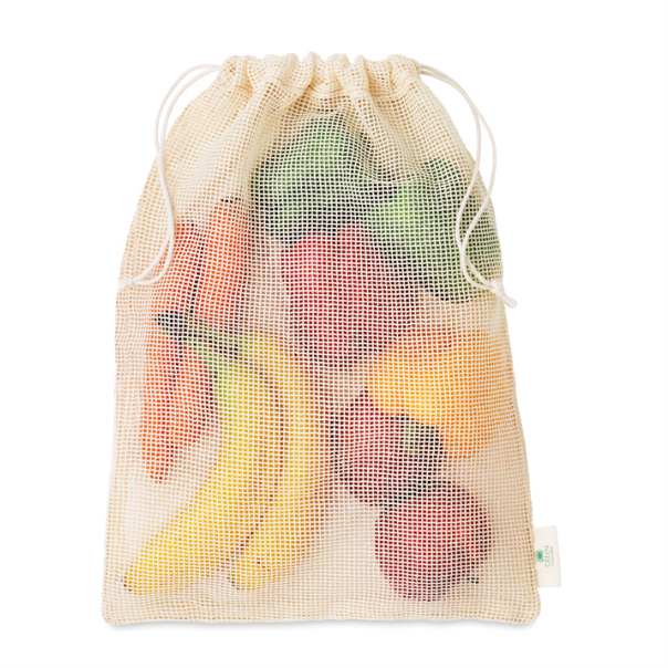 custom-made mesh grocery bag 30x40cm with logo