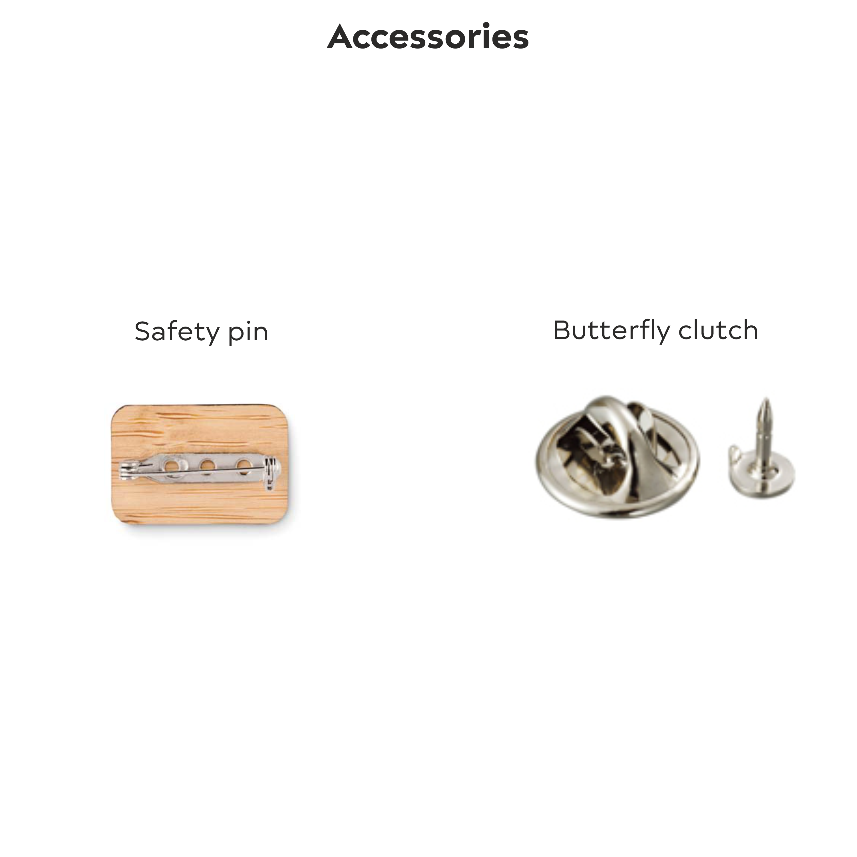 lapel pin bamboo (custom-made) with logo