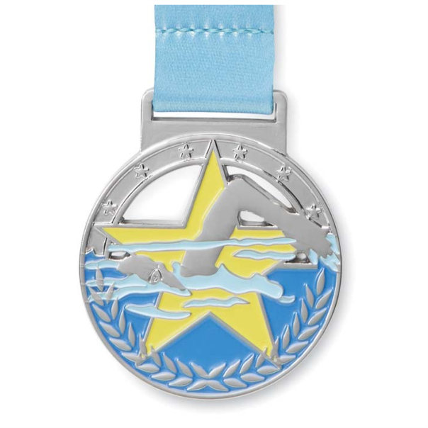 custom-made medal with soft enamel (zinc) with logo