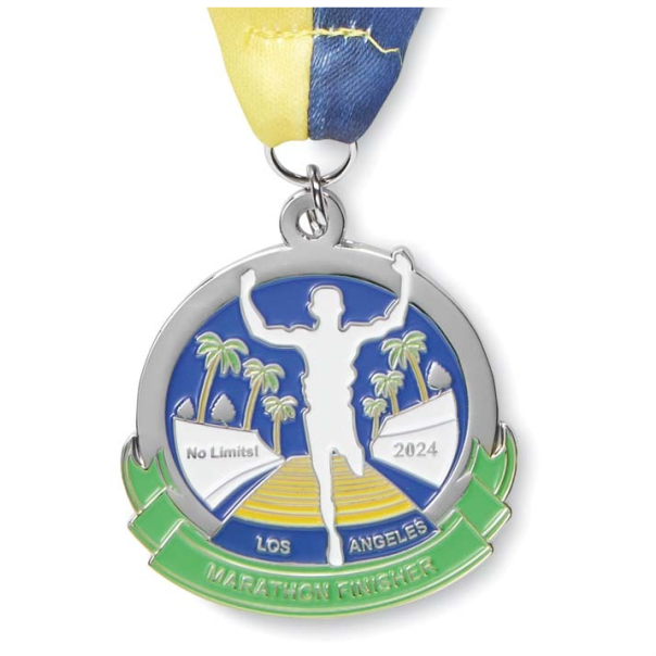 custom-made medal with soft enamel (iron) with logo